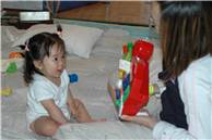 Felicia is playing with Kaori