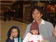 Herny, Daddy and Felicia in the airport