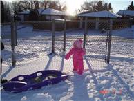 Walking on the snow