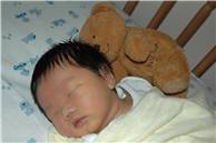 Sleep with baby bear