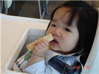 Eating teething rusks at IKEA -2