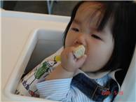 Eating teething rusks at IKEA -3