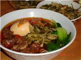 Pickled Cabbage with Beef Noodle