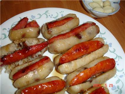 Rice Sausage with Sauce